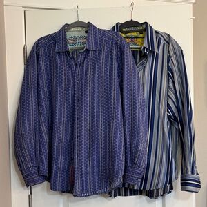 Bundle of 2 Robert Graham Dress Shirts - Rare - Size XL